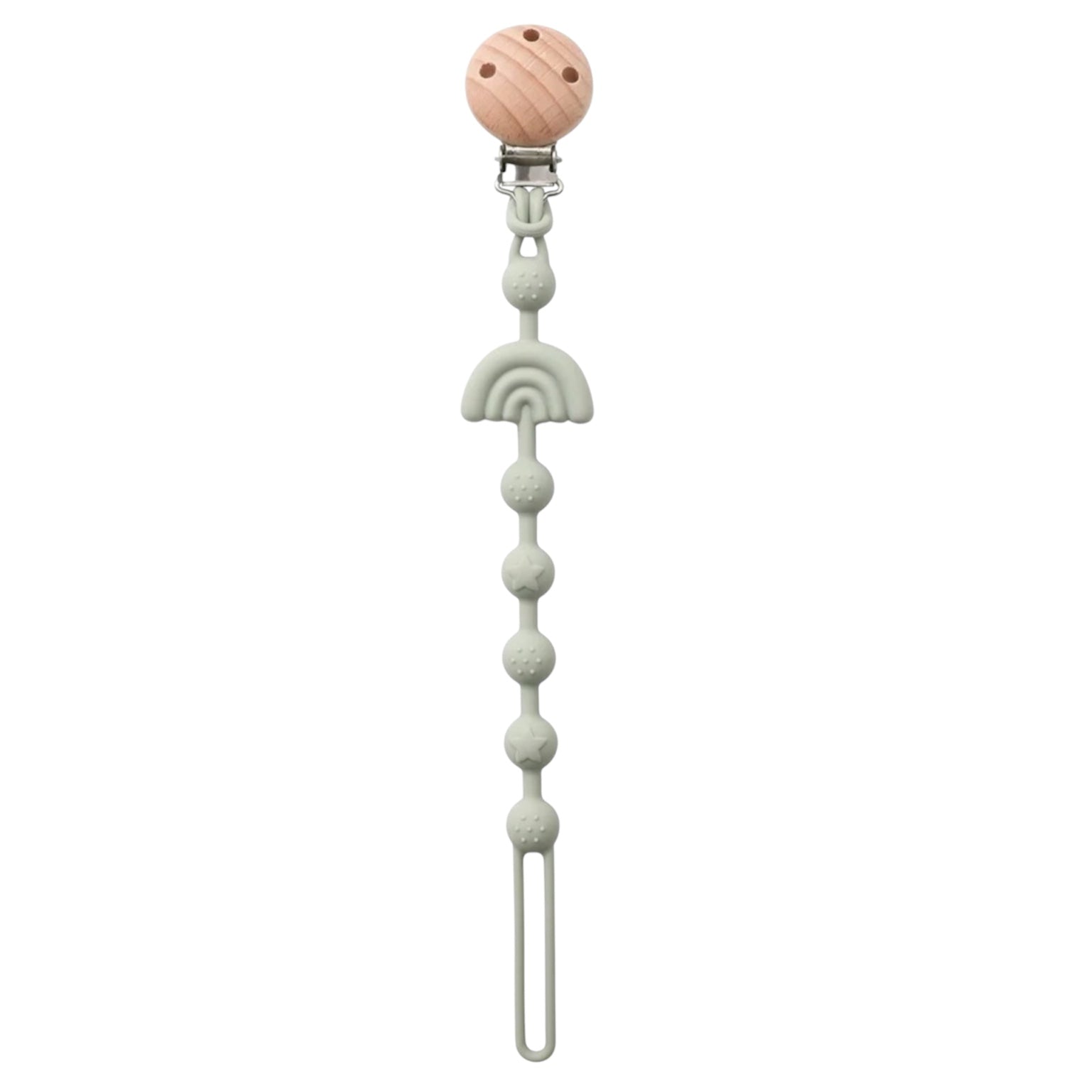 Clip de silicón para chupón