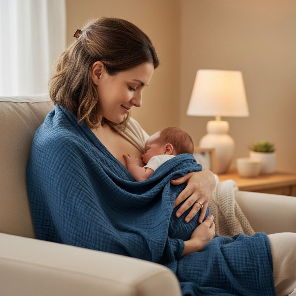 Set de 2 mantas de muselina – 100% algodón orgánico