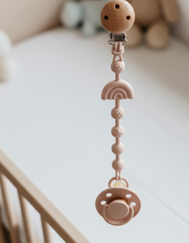 Clip de silicón para chupón