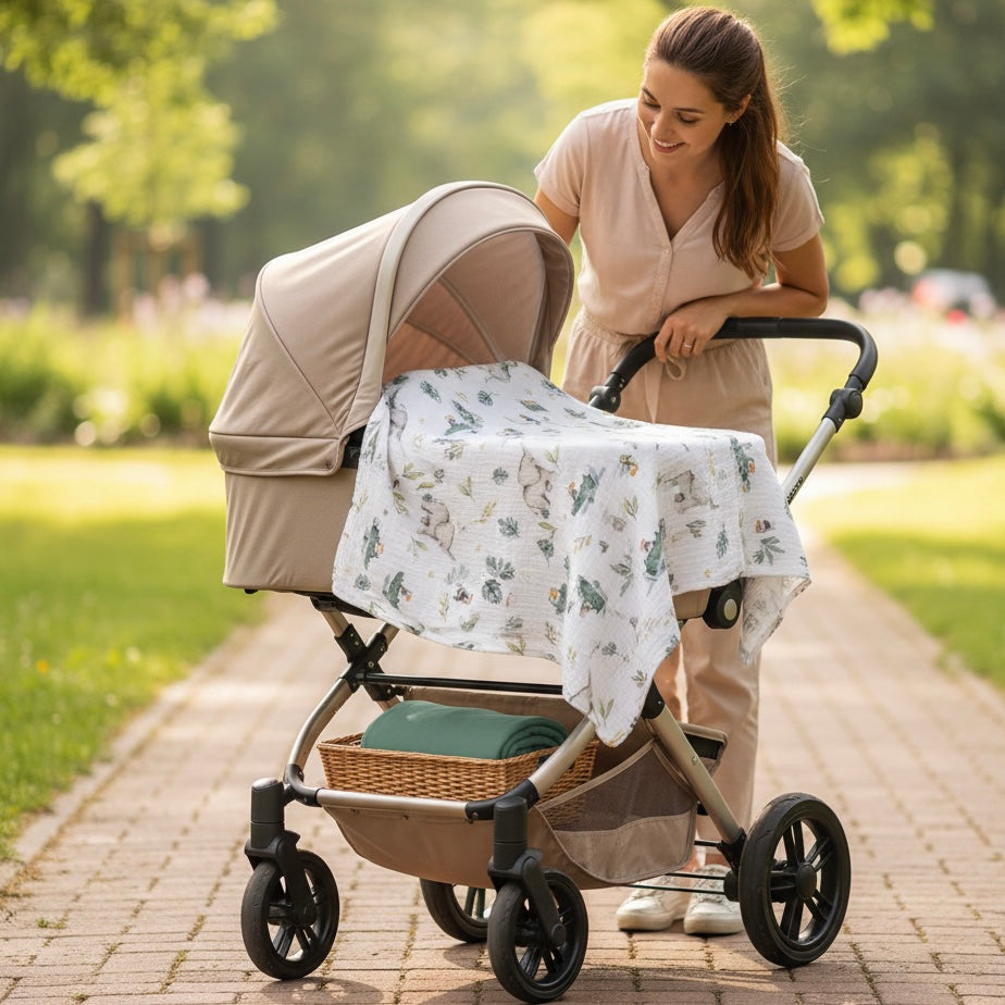 Set de 2 mantas de muselina – 100% algodón orgánico