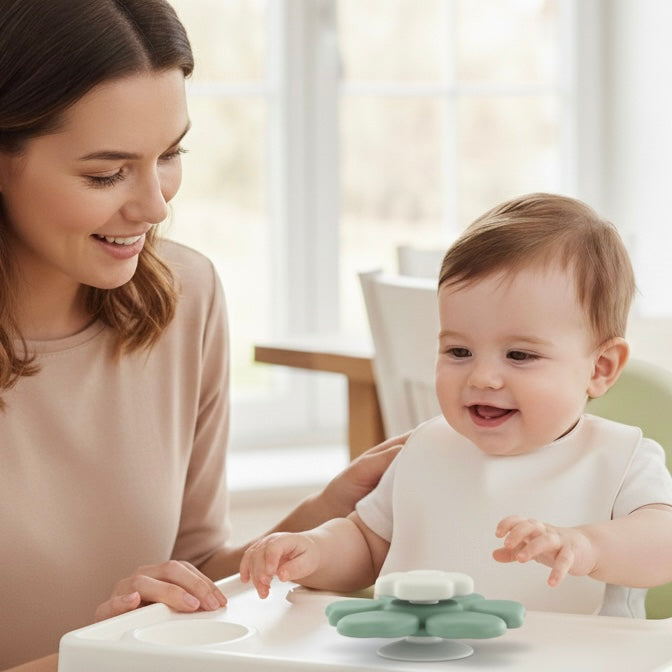 Juguete giratorio de Flor