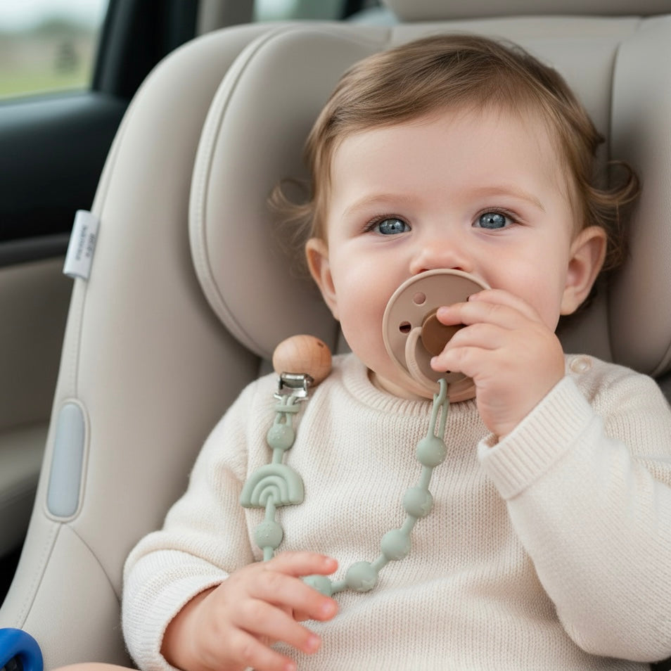 Clip de silicón para chupón