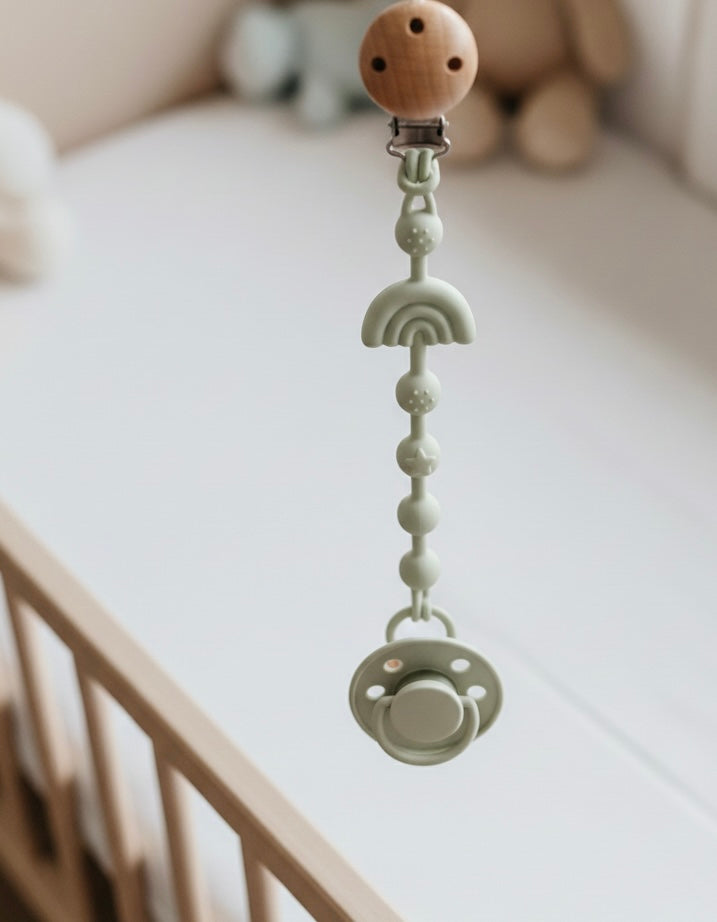 Clip de silicón para chupón