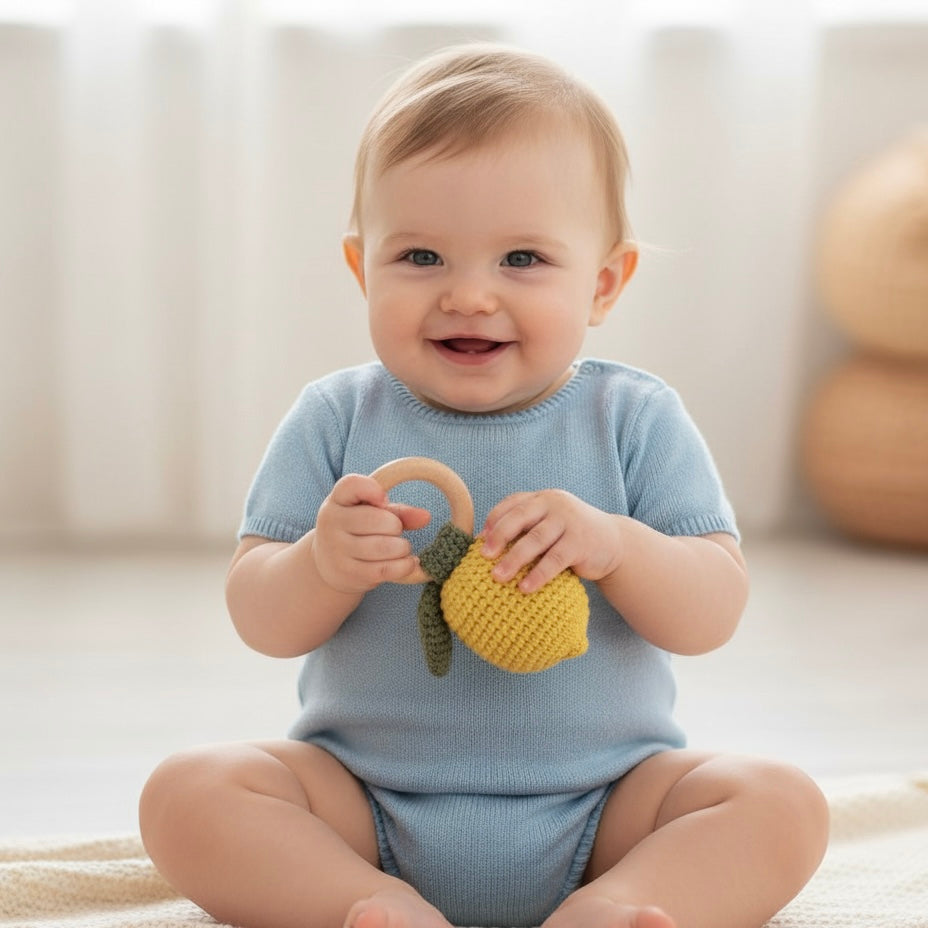 Sonajero crochet | Limón