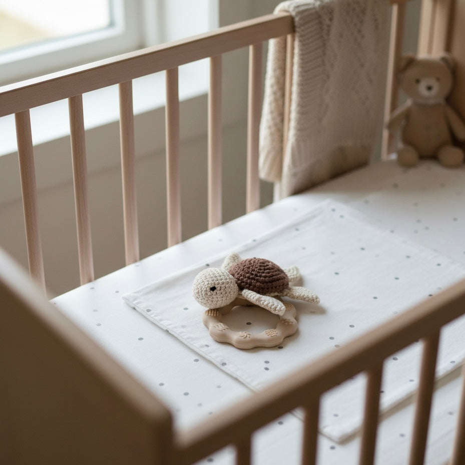 Sonaja mordedera tortuga de crochet