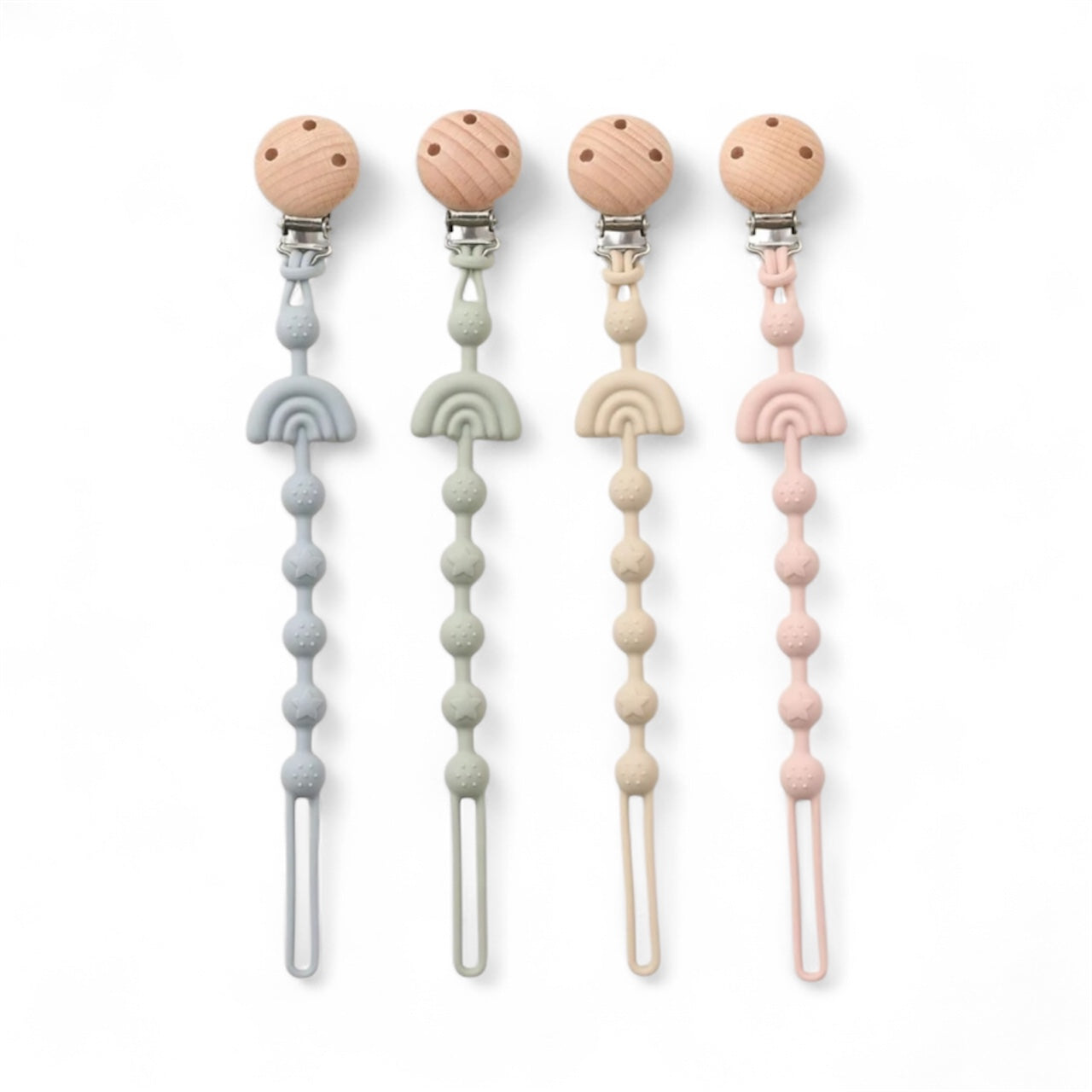 Clip de silicón para chupón