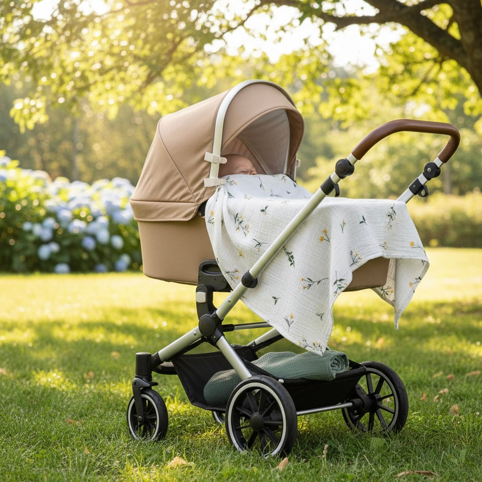 Set de 2 mantas de muselina – 100% algodón orgánico