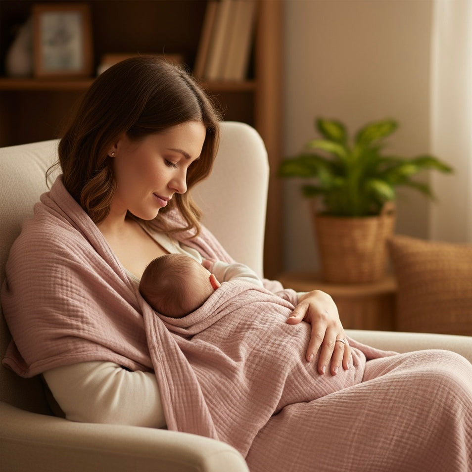 Set de 2 mantas de muselina – 100% algodón orgánico