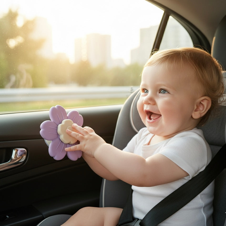 Juguete giratorio de Flor