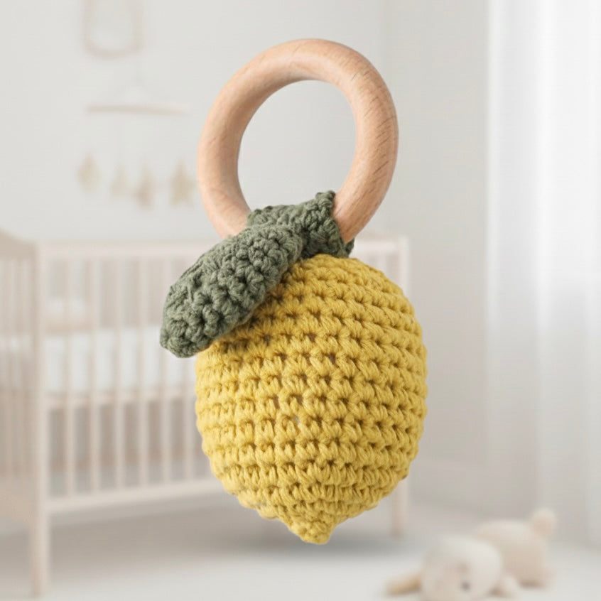 Sonajero crochet | Limón