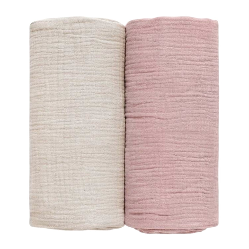 Set de 2 mantas de muselina – 100% algodón orgánico