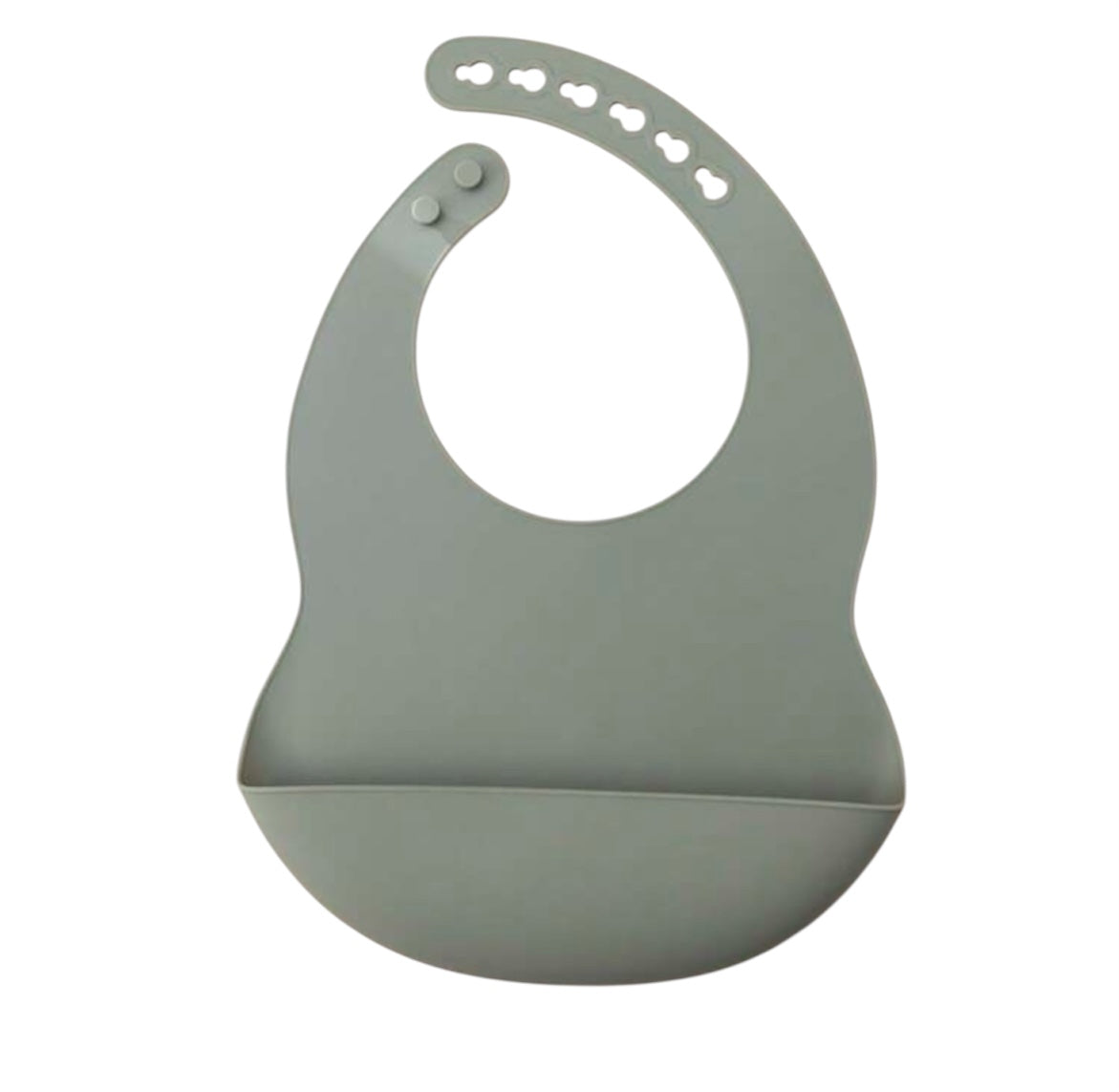 Babero entrenador de silicona ajustable