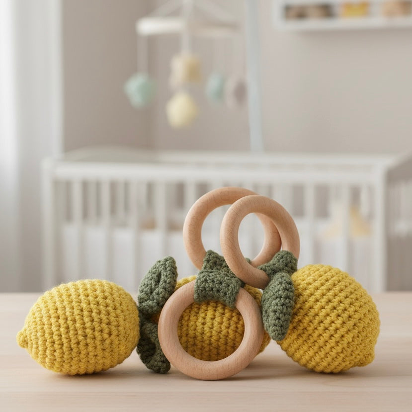 Sonajero crochet | Limón