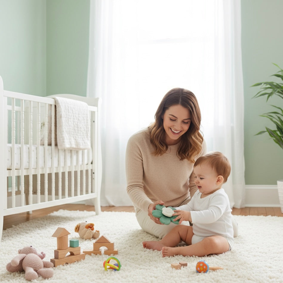 Juguete giratorio de Flor