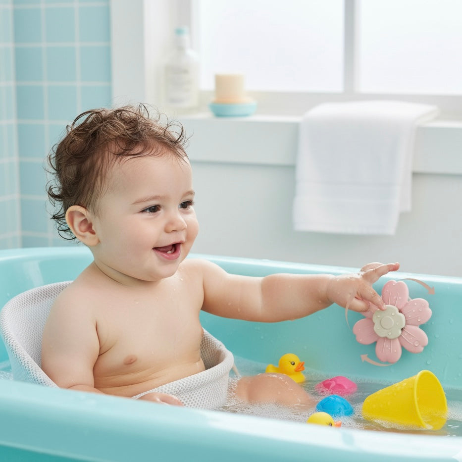 Juguete giratorio de Flor