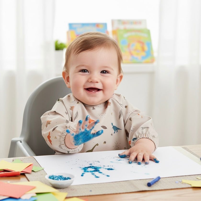 Set 3 baberos impermeables con mangas