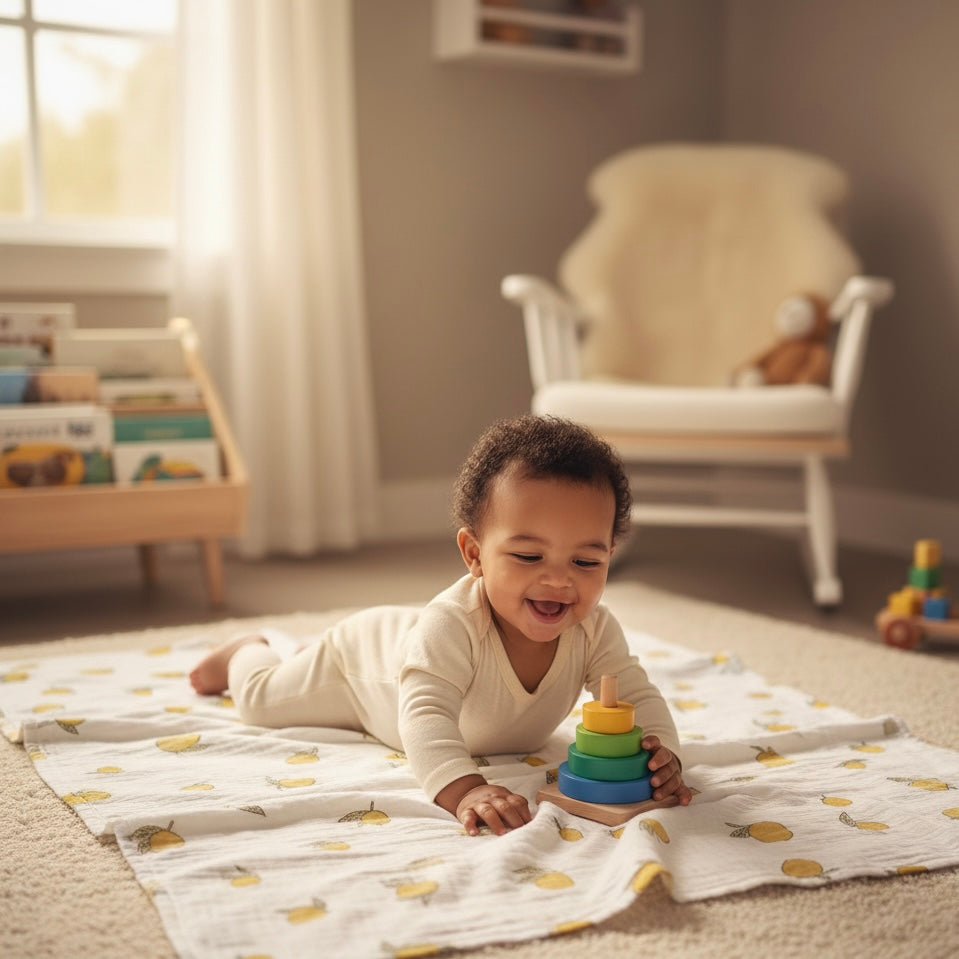 Manta individual de muselina – 100% algodón