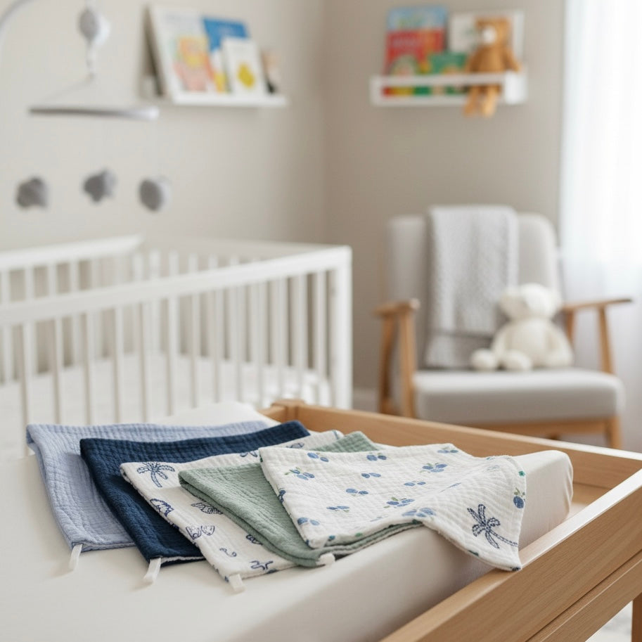 Set 5 Repetidores de Muselina 100% Algodón, Multiusos