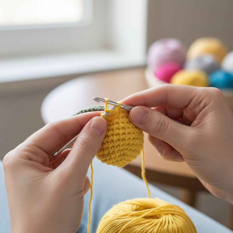 Sonajero crochet | Limón