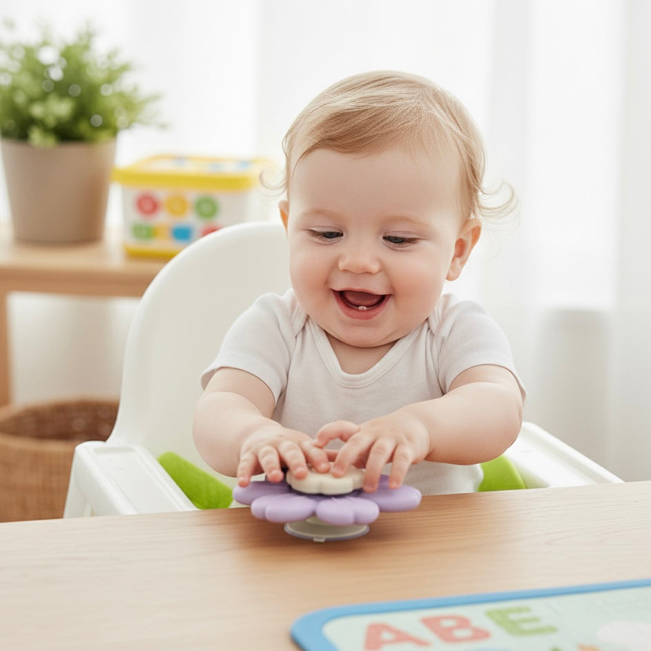 Juguete giratorio de Flor