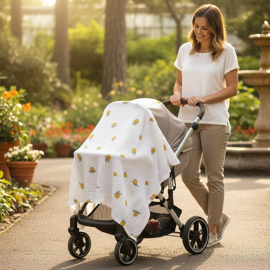 Manta individual de muselina – 100% algodón