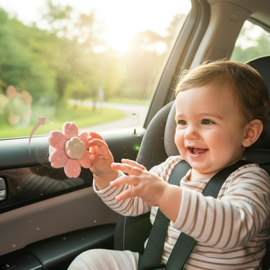 Juguete giratorio de Flor