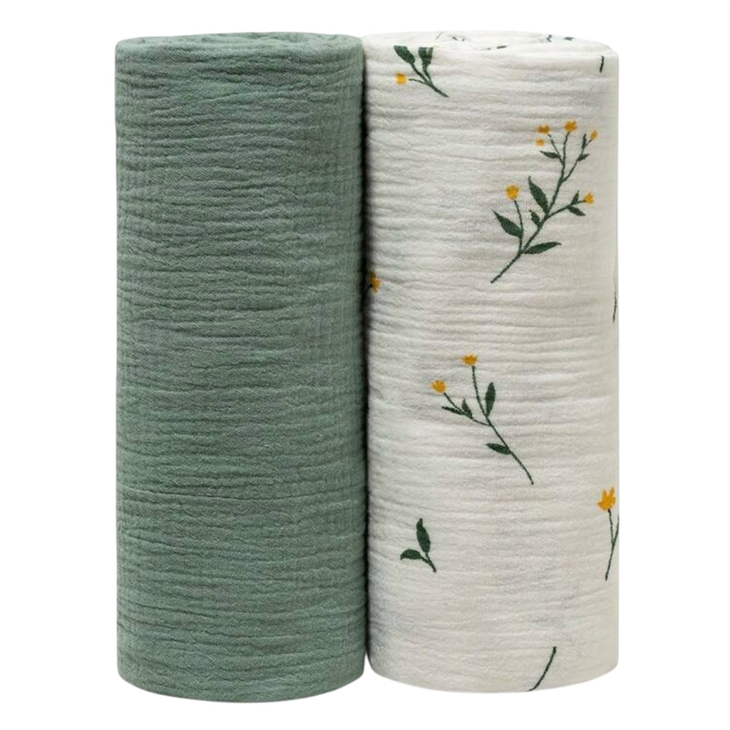 Set de 2 mantas de muselina – 100% algodón orgánico