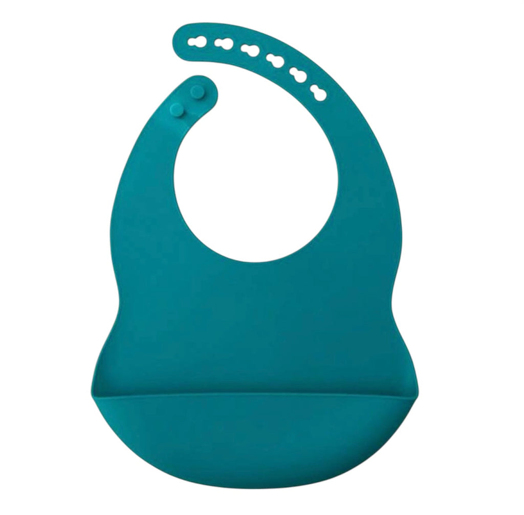 Babero entrenador de silicona ajustable