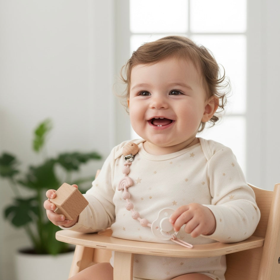 Clip de silicón para chupón