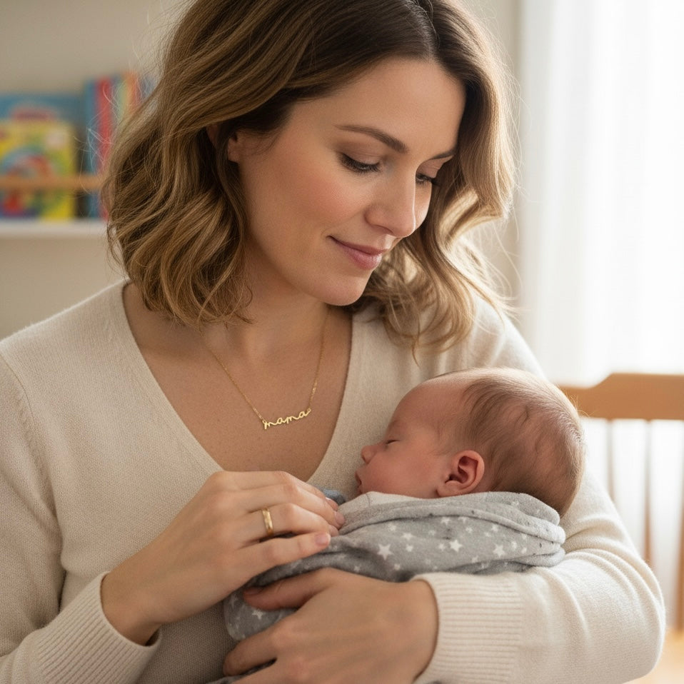 Collar mamá | Acero inoxidable dorado