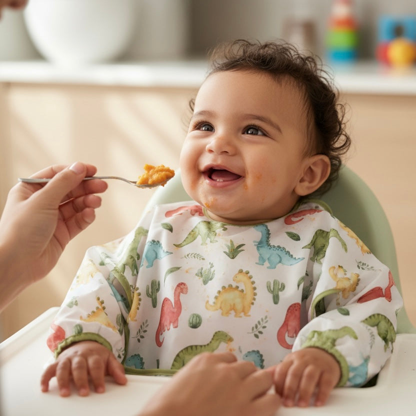 Babero impermeable con mangas